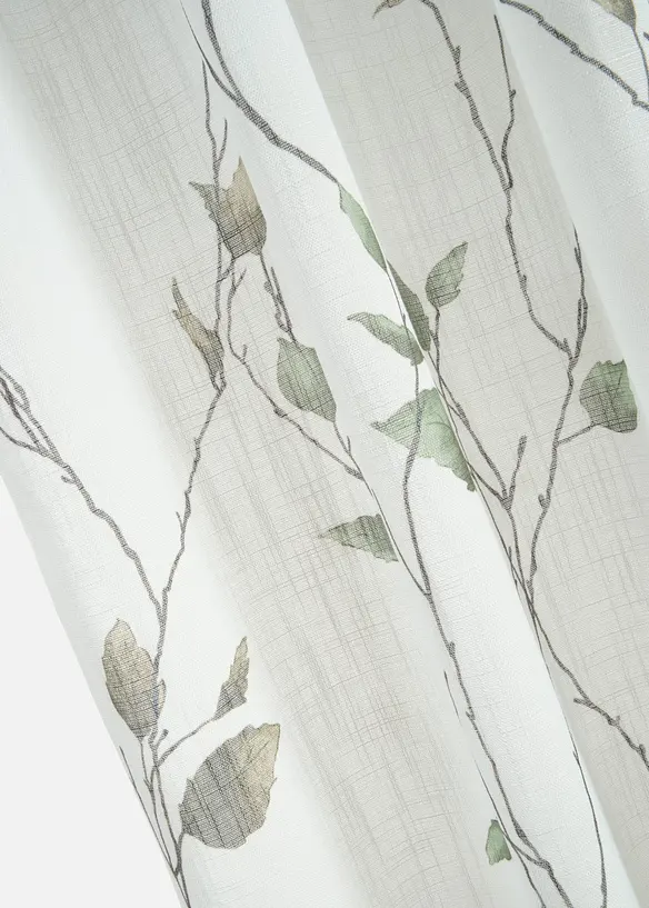 Gardin med grener og resirkulert polyester (1 stk.), bonprix