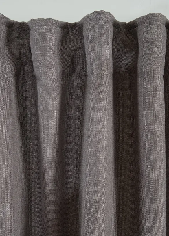 M&oslash;rkleggingsgardin i dobbelt lag med strukturert forside (1-pack), bonprix