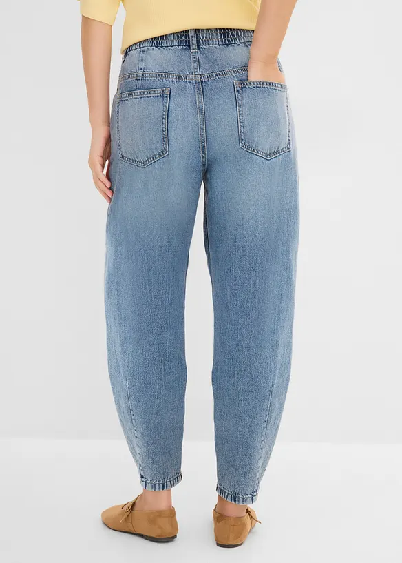 Barrel-jeans High waist cropped, bonprix