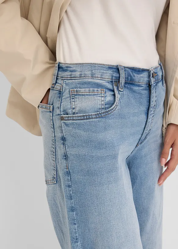 Wide Leg-jeans, High Waist, bonprix