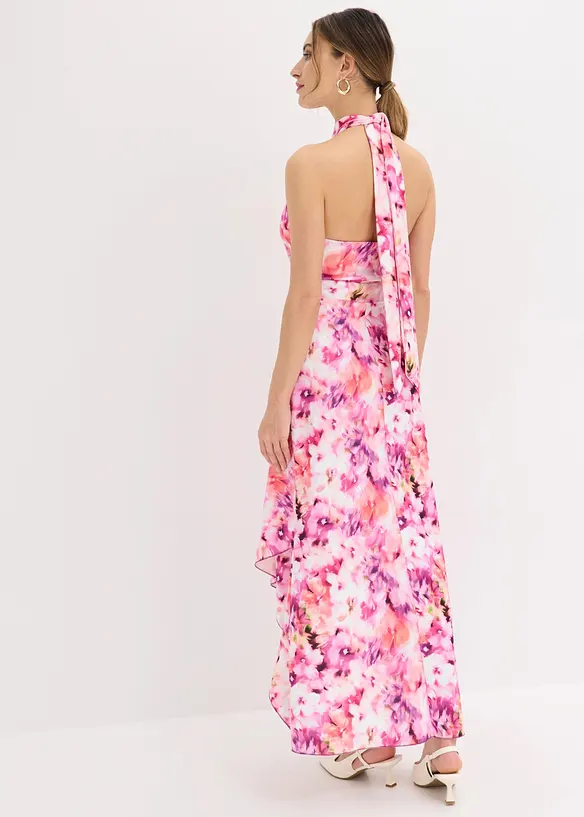 Selskapskjole med blomsterapplikasjon, bonprix