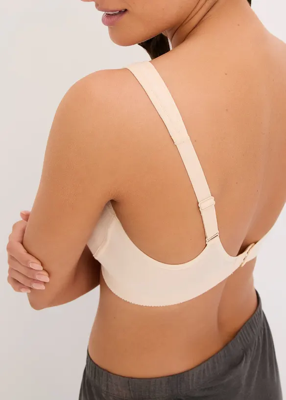 T-skjorte-BH uten spiler med bomull (2-pack), bonprix