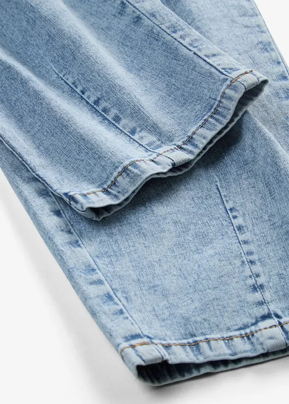 Barrel-jeans, Mid Waist, komfortlinning, bonprix