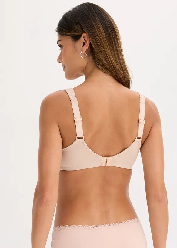 BH uten spiler med &oslash;kologisk bomull (2-pack), bonprix