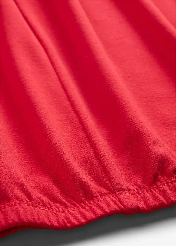 Oversized topp i viskosemiks, bonprix