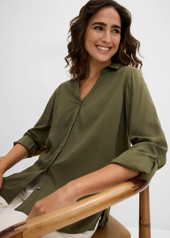 Lett bluse i fint fallende viskose, bonprix