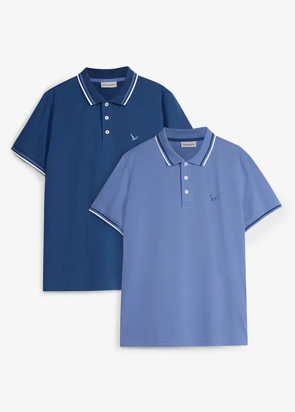 Poloskjorte (2-pack), bonprix