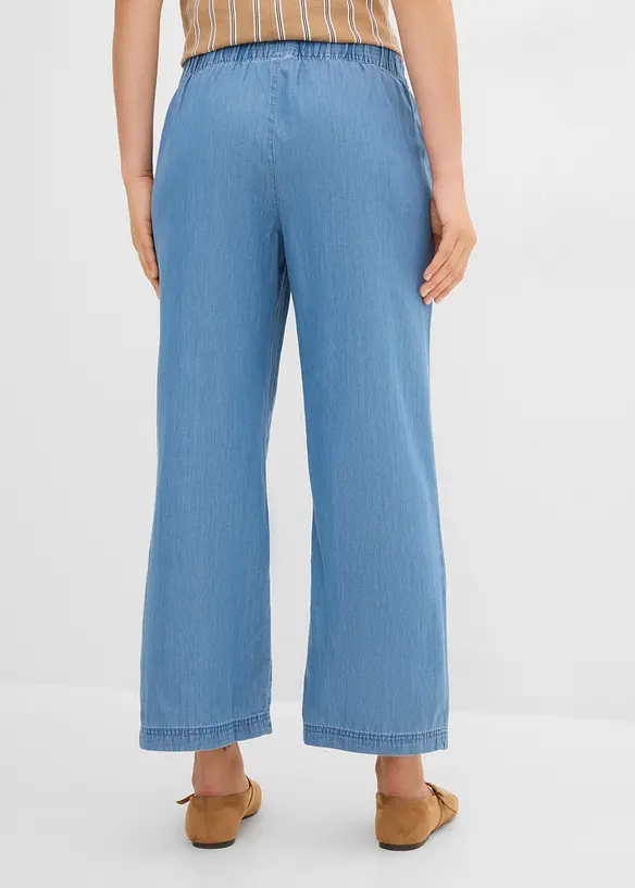 Wide leg-jeans, High Waist, cropped, bonprix