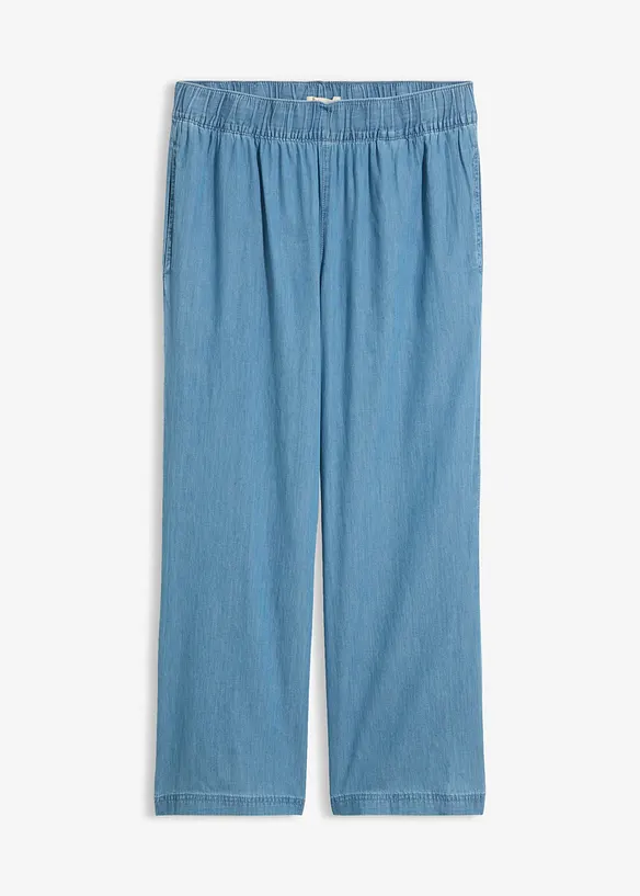 Wide leg-jeans, High Waist, cropped, bonprix