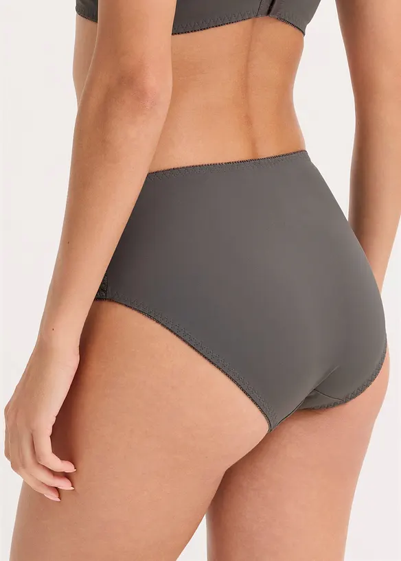 H&oslash;y truse med blonder (2-pack), bonprix