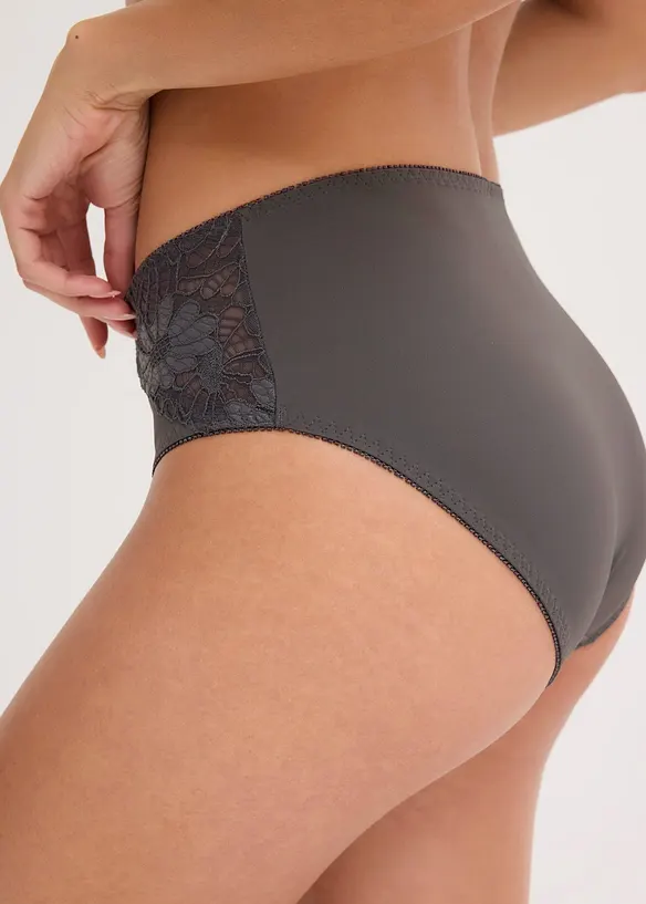 H&oslash;y truse med blonder (2-pack), bonprix