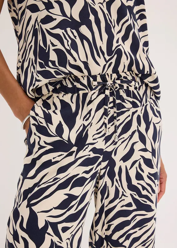 Pull on-bukse i lett viskose, bonprix