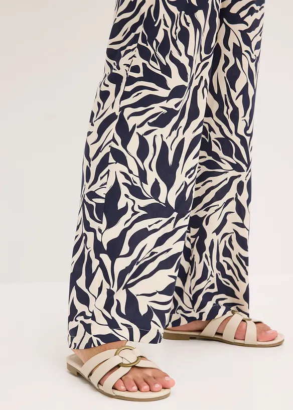 Pull on-bukse i lett viskose, bonprix