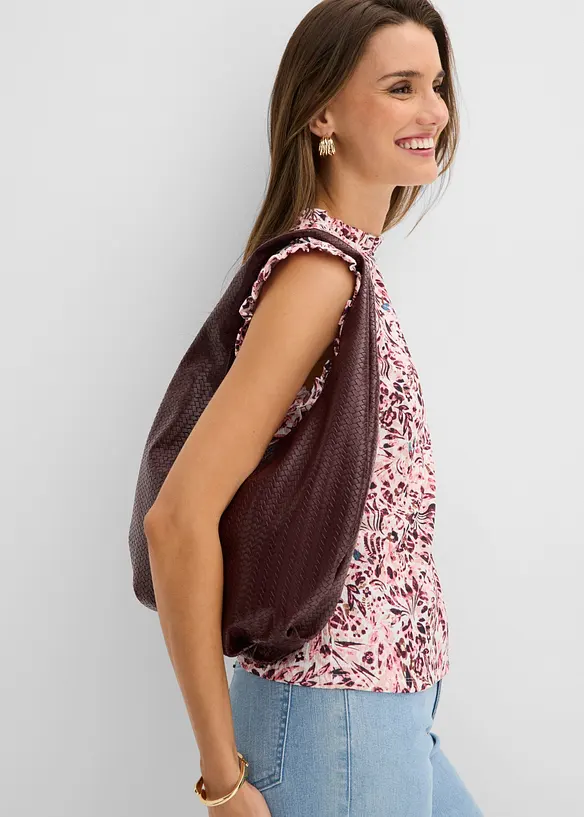 Topp i strukturert krepp, bonprix