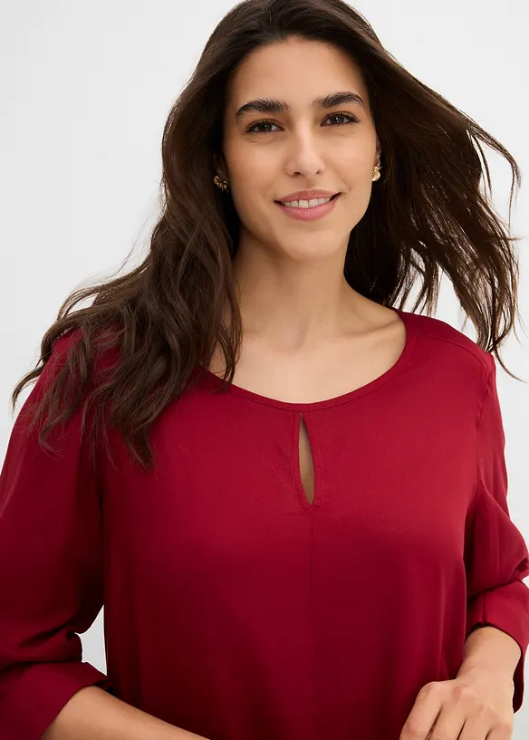 Bluse i 100% viskose, bonprix