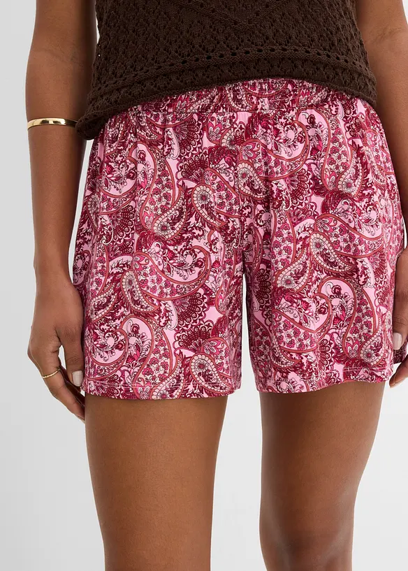 Jerseyshorts i viskose med pent fall, bonprix
