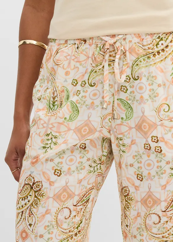 Pull on-bukse med paisleym&oslash;nster, bonprix