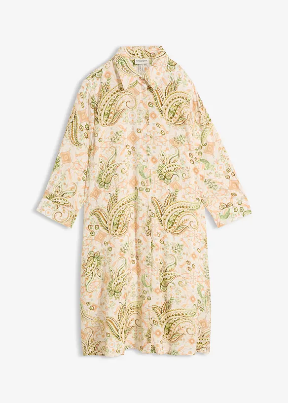 Skjortekjole med paisleym&oslash;nster, bonprix