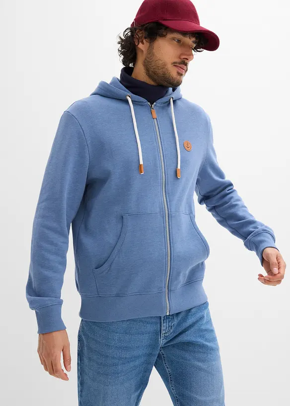 Hettejakke med detaljer i imitert skinn, bonprix