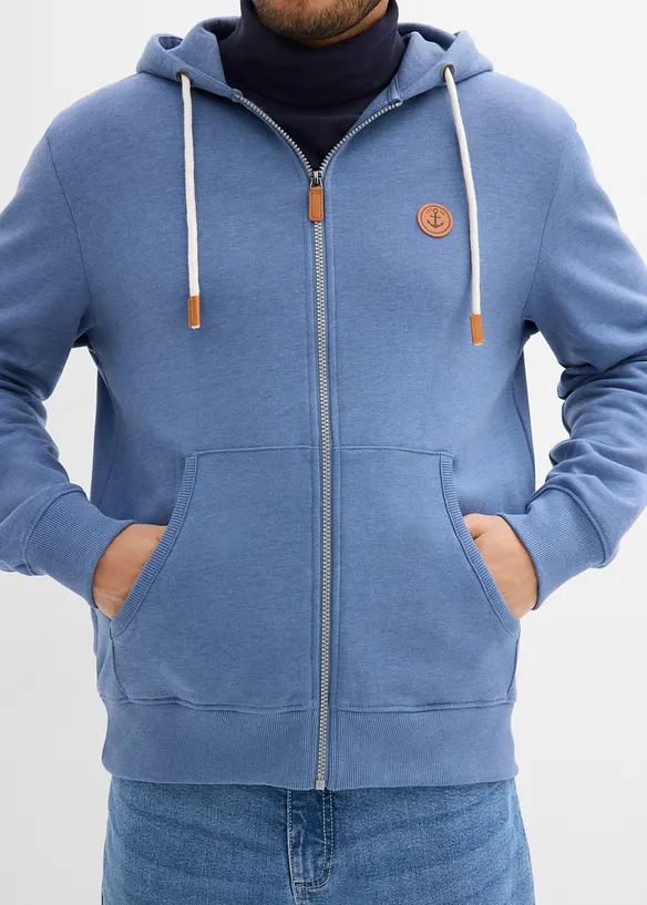 Hettejakke med detaljer i imitert skinn, bonprix