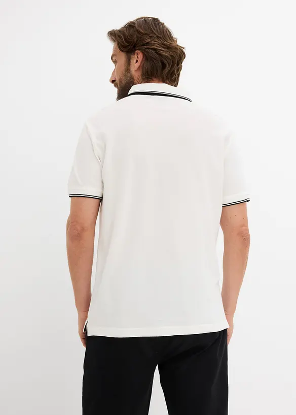 Poloskjorte i 100% &oslash;kologisk bomull (2-pack), bonprix