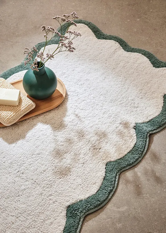 Badematte med resirkulert bomull, bonprix