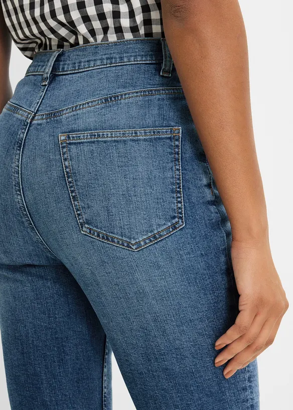 Slim fit-jeans, high waist, cropped, bonprix