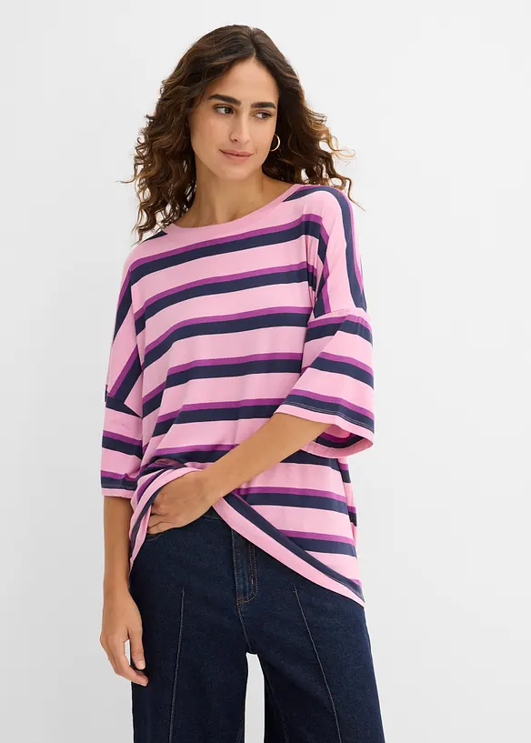 Oversized topp i viskose med pent fall, bonprix
