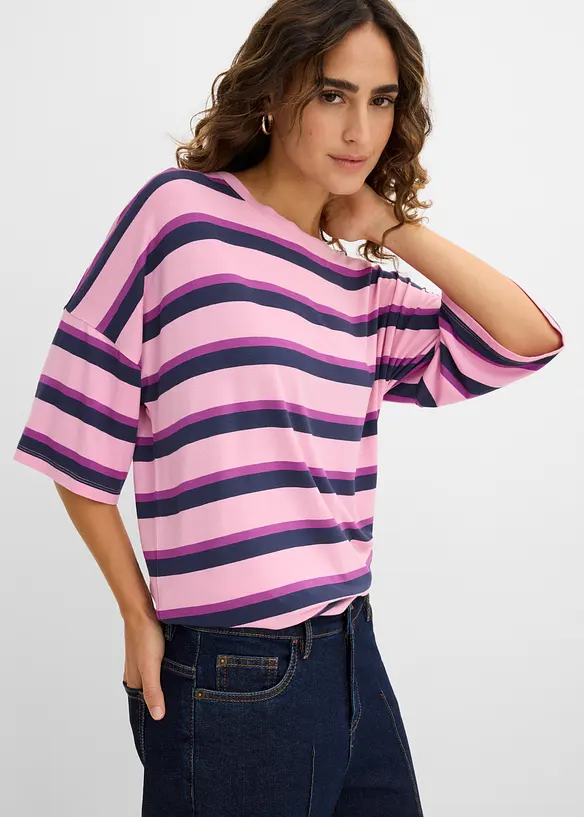 Oversized topp i viskose med pent fall, bonprix