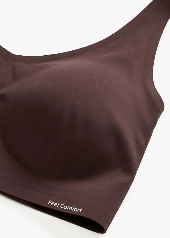 Vattert Feel Comfort Lasercut-BH uten spiler, med Jellyglue, bonprix