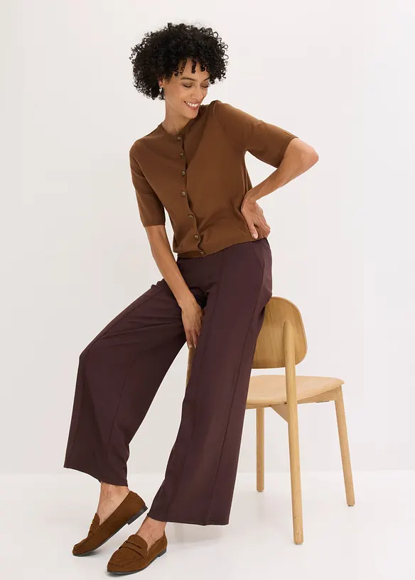 Finstrikket cardigan i fin viskosemiks, bonprix
