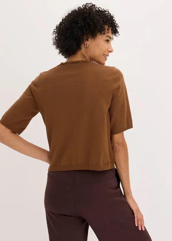 Finstrikket cardigan i fin viskosemiks, bonprix