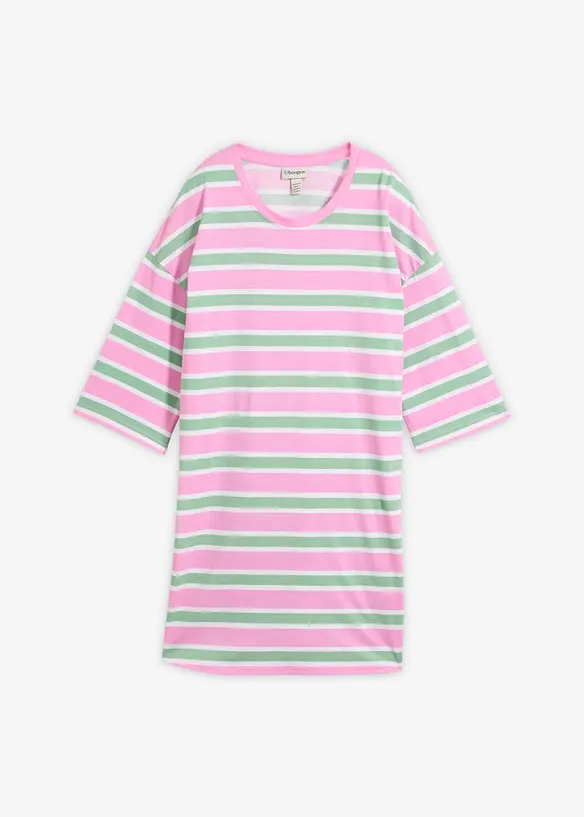 Oversized, lang topp i 100% &oslash;kologisk bomull, bonprix