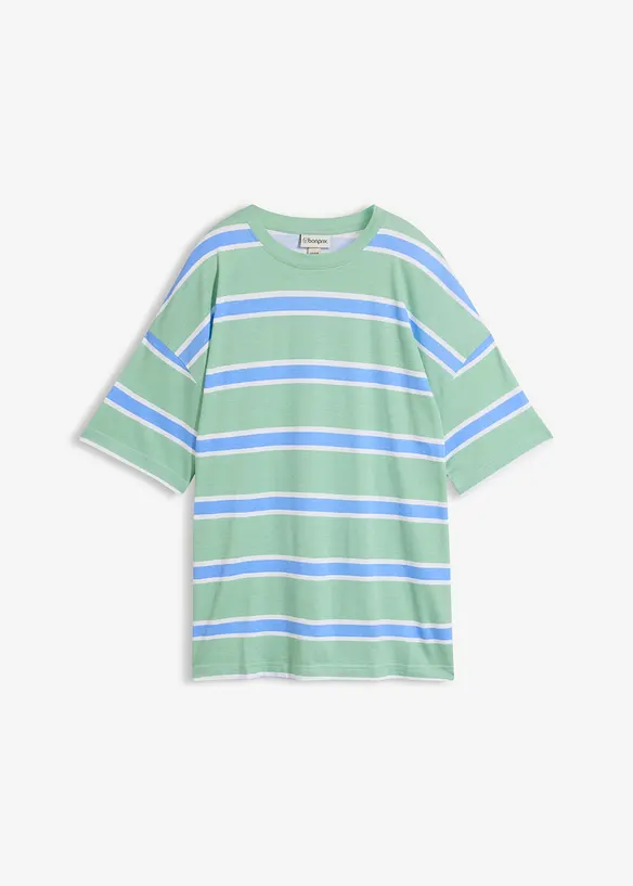 Boxy topp i bomull med viskose, bonprix