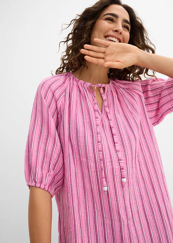 Bluse i myk musselin, bonprix