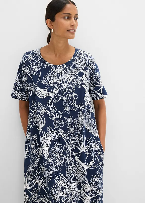 Jerseykjole med stikklommer, bonprix