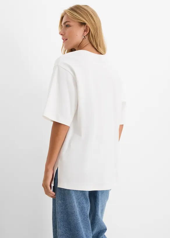 Lang topp i interlock, bonprix