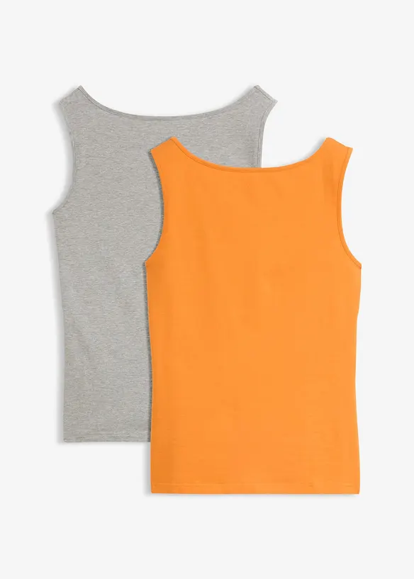 Singlet med b&aring;thals (2-pack), bonprix