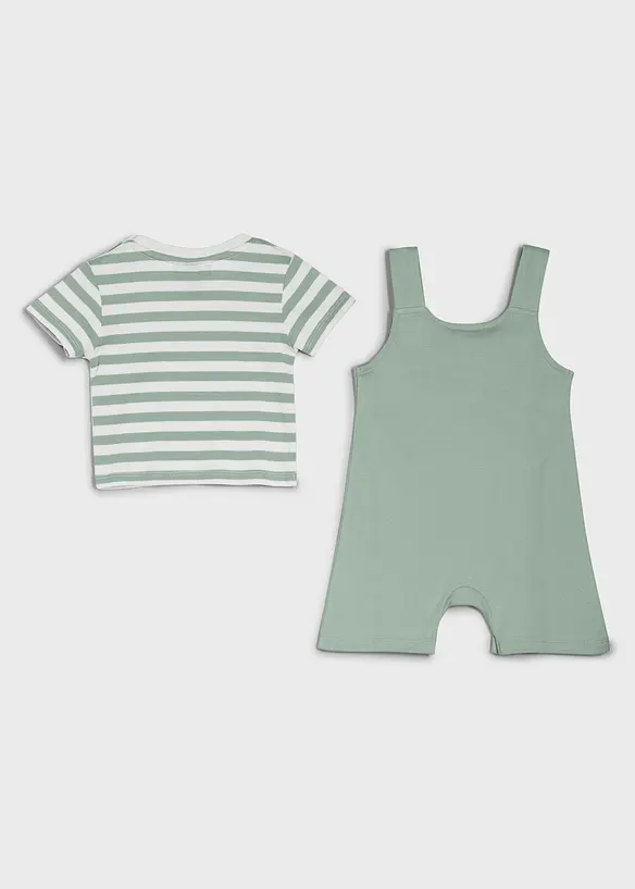 T-skjorte og seleshorts av 100% &oslash;kologisk bomull (2-delt sett), bonprix