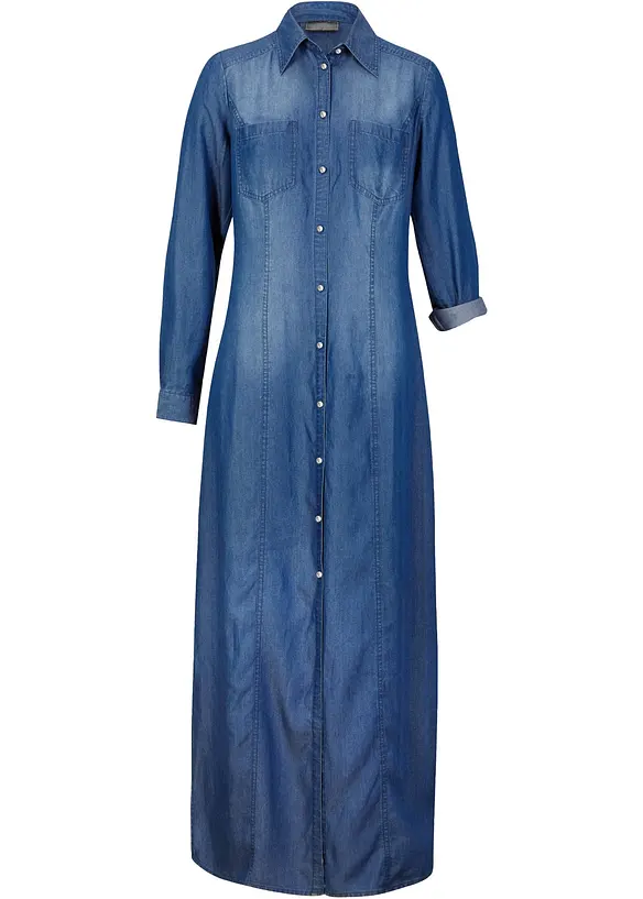 Hemdblusenkleid aus TENCEL&trade; Lyocell, bonprix