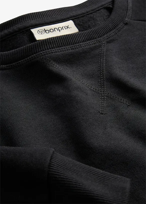 Sweatshirtkjole i myk frott&egrave;, bonprix