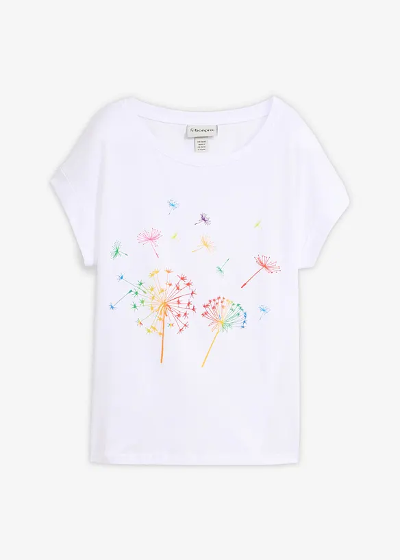 T-shirt med blomsterprint, bonprix