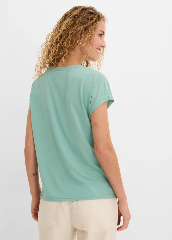 T-shirt med glittertrykk, bonprix