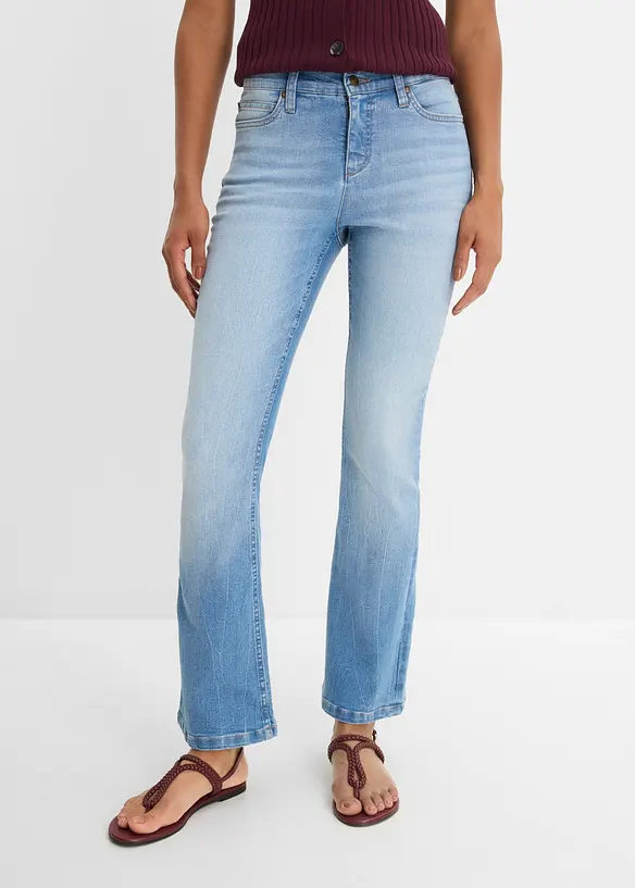 Bootcut-jeans High Waist, komfort stretch, bonprix