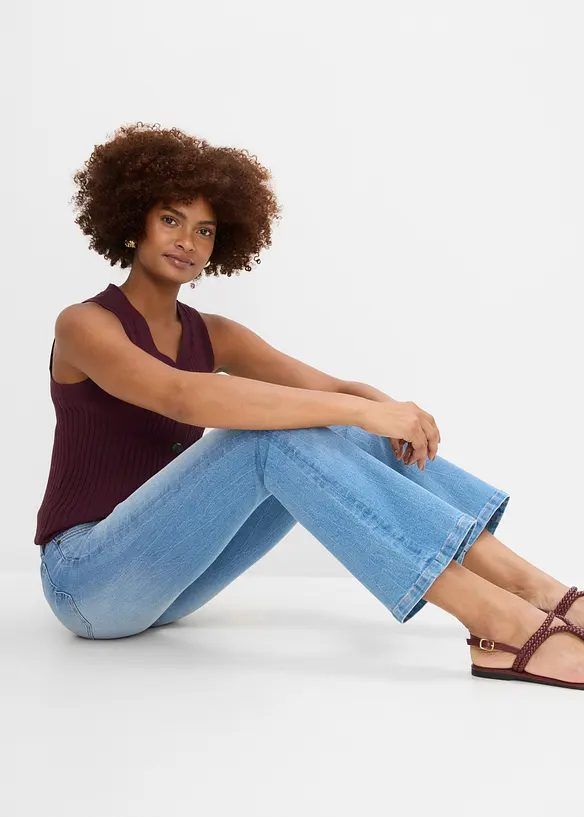 Bootcut-jeans High Waist, komfort stretch, bonprix