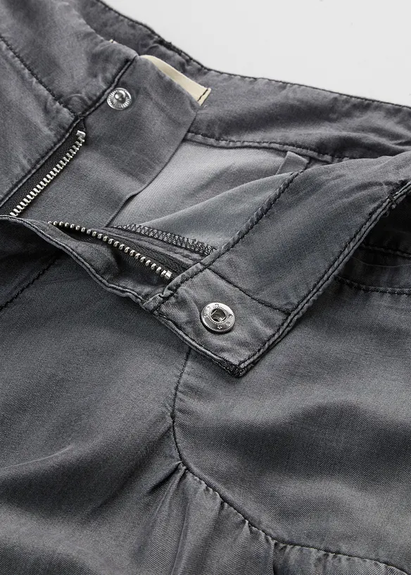 Wide Leg-bukse i lett lyocell, bonprix