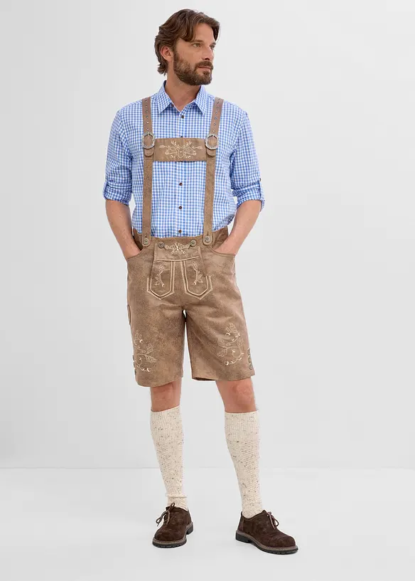 Drakt-shorts av imitert skinn, bonprix