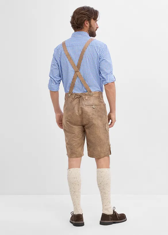 Drakt-shorts av imitert skinn, bonprix