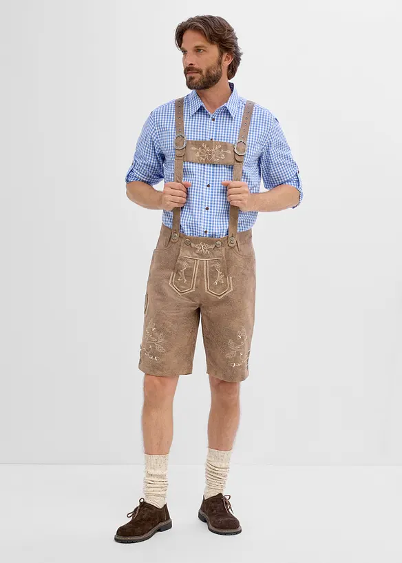 Drakt-shorts av imitert skinn, bonprix