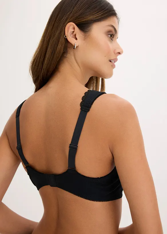 Minimizer-T-skjorte-BH med spiler og &oslash;kologisk bomull (2-pack), bonprix